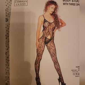 NEW QueenTex J4BBS11H3 Womens Body Stocking with Three Opening One Size(83)